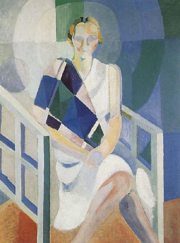 Delaunay, Robert Study of Mrs Ham-s Painting